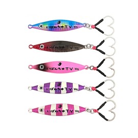 Ibunchu TV qb100300a03n0 Jig Spoon, 1.1 oz (30 g), Set of 5 Colors