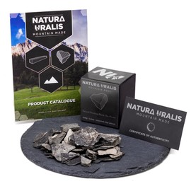 Natura Uralis Orenburg Black Clay | 100 g Natural Black Tone, Dark Grey to Black - Amazing Crunch, Satisfying Earthy, Velvet and Firm Texture, ASMR Sensation