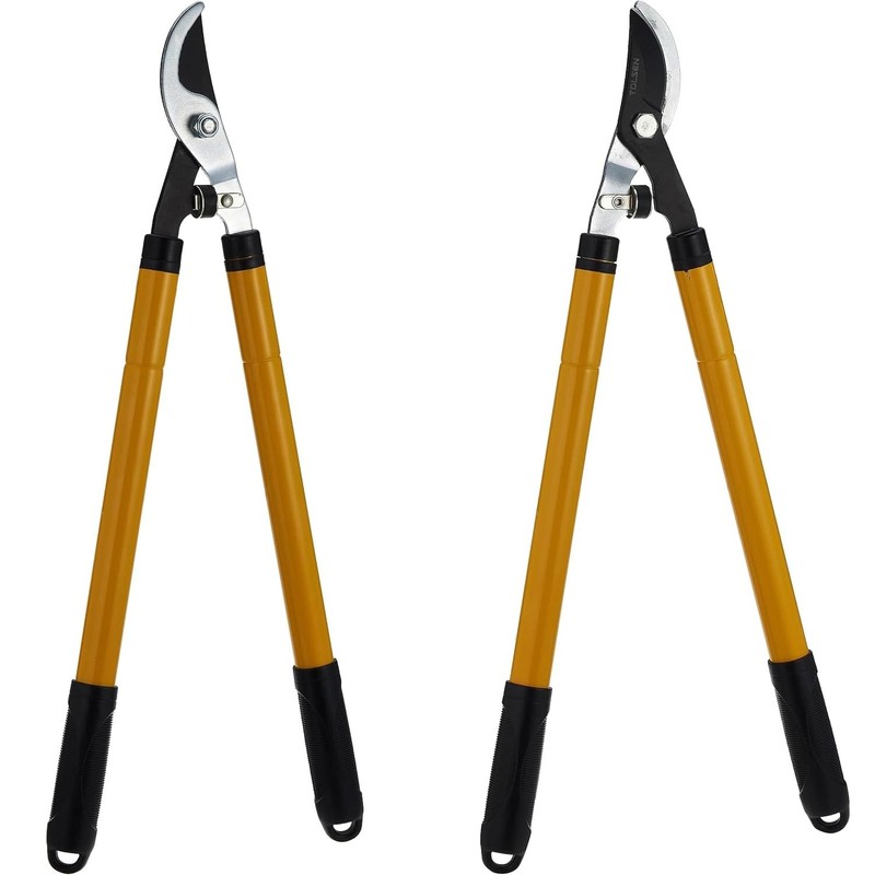 TOLSEN Bypass Loppers and Pruners, Telescoping Tree Pruner, Anvil Lopper,