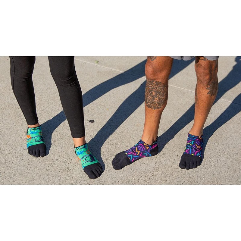 Injinji Spectrum Run Lightweight NO-Show Retro S