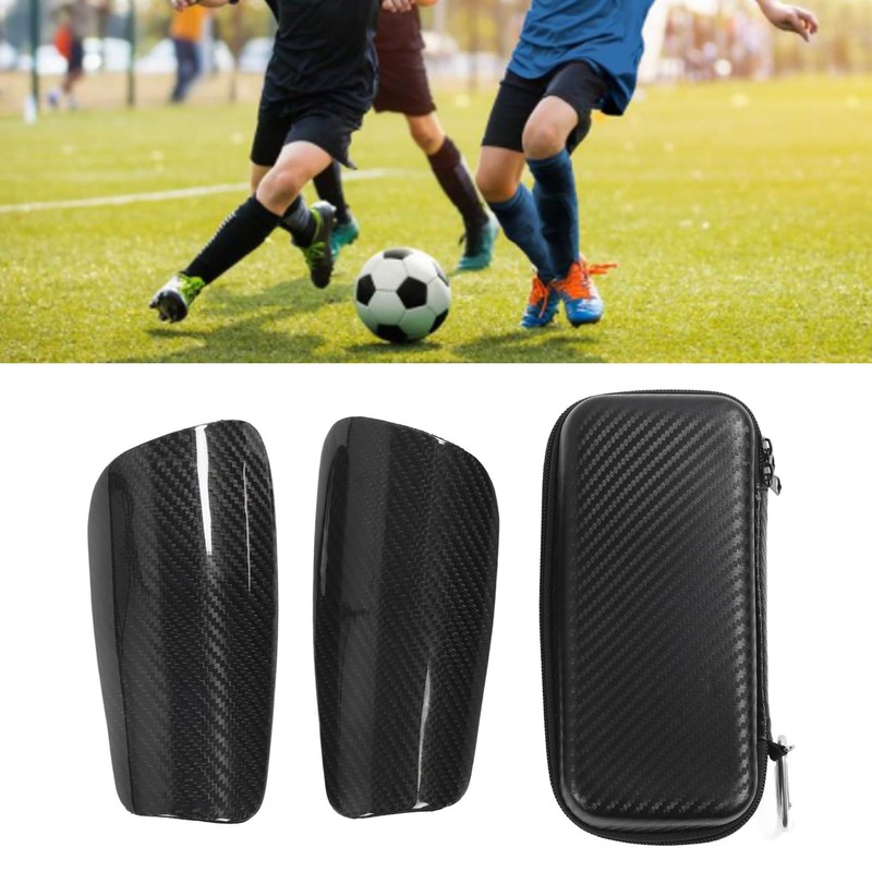 1 Pair Soccer Shin Guards for Youth, Carbon Fiber Protective