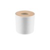 Tissue Box Plastic Removable Wood Cover Holder Storage Organizer for