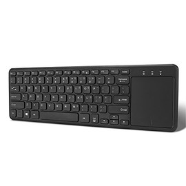 Adesso WKB-4050UB Wireless Keyboard with Built-in Touchpad, 24GHz RF Technology, Ultra-Slim Scissor Switch Keys, 30ft Range, USB Wireless Receiver