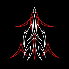 Custom Hot Rod Pinstriping Decal - 10" x 9" - Vinyl - Free Shipping! - 2 Colors