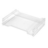 Herlitz A4 Oblong Transparent Stackable Letter Tray