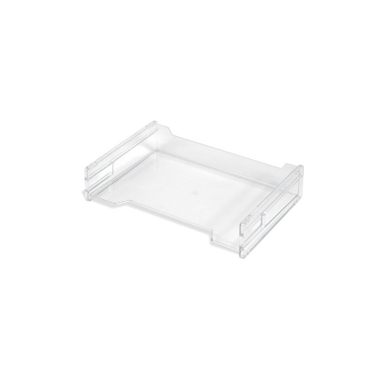 Herlitz A4 Oblong Transparent Stackable Letter Tray