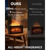 Essential Oil Diffuser, 7-Color Fireplace Fire Flame Aromatherapy Humidifier, 280ml