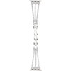 Rhinestone Brass Metal Bracelet Watch Band Strap Replacement for IOS