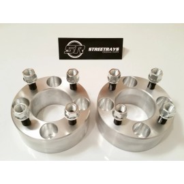 StreetRays 2" Thick 4x4" Wheel Spacers EZ Go Golf Carts Club Cars 1/2"x20 (PAIR)