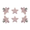 TRINCA-FERRO Set of 6 Alliance Star Hanger Pink for Bathroom
