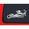Mathews Logo & Female Bow Hunter - White Hunting window