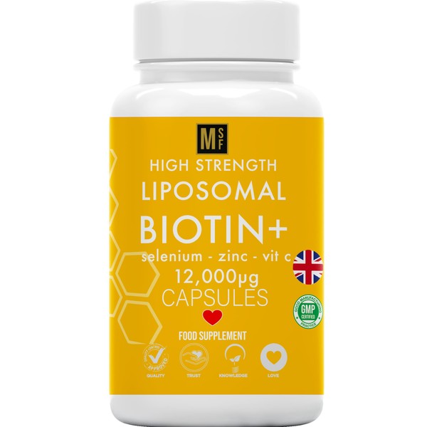 Biotin Hair Growth Vitamins 12,000mcg | 180 High Strength Biotin
