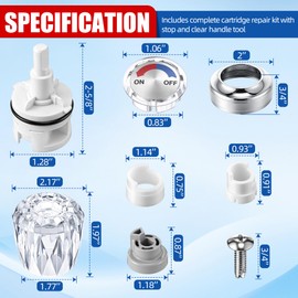 Shower Faucet Repair Kit Compatible with Valley V4299BG V6005 V7800