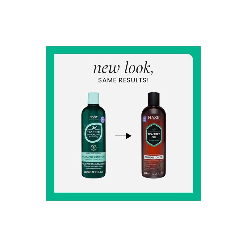Hask Tea Tree Oil & Rosemary Invigorating Conditioner, 355 ml