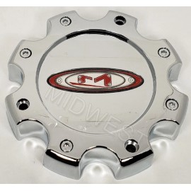 Moto Metal 845L170 MO955 MO956 Chrome Red Logo 8 Lug Wheel Rim Center Cap New