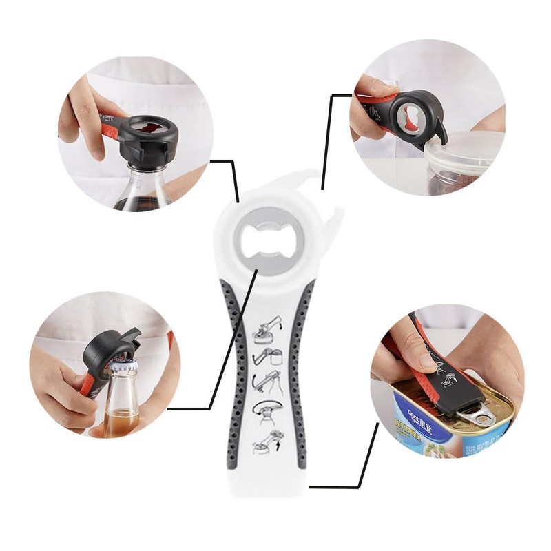 Bottle Opener Multi-functional Bottle Opener for Seniors Jar Opener (Set