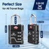 SURE LOCK TSA Locks for Luggage, TSA Approved Luggage Locks