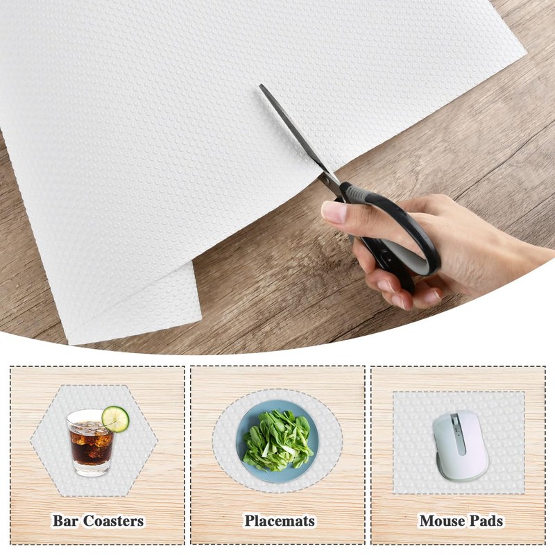 CENBEN 30cmx500cm Drawer Liners, Non Slip Shelf Liners for Kitchen