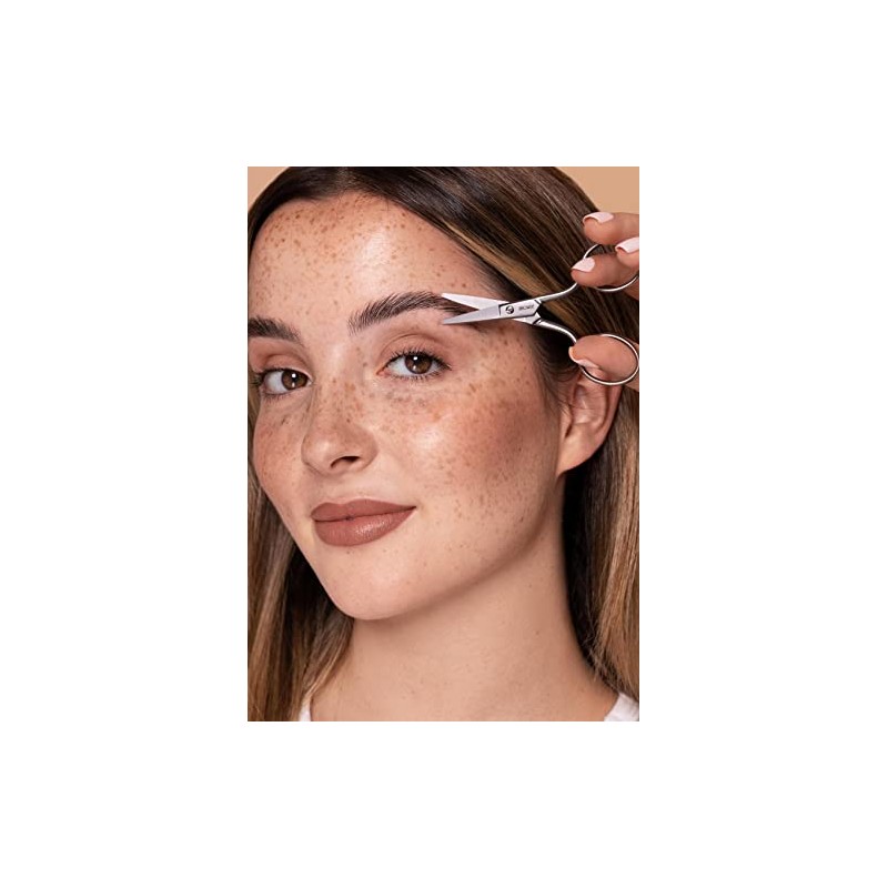 BROWLY Eyebrow scissors, desired test winner with rounded tips for