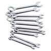 10PCS Mini Combination Wrench Set Steel Inch Open End Small