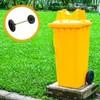 AOKWAWALIY Garbage Bin Wheels Garden 1 Set Rubber Hollow Shaft
