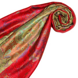Lorenzo Cana Silk Scarf for Men Scarf 100% Silk Woven Men's Scarf Elegant Paisley Pattern Tone on Tone, Multi-coloured