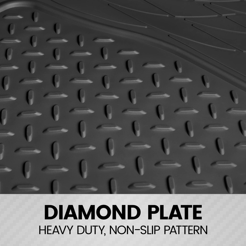 BDK Heavy Duty Rubber Cargo Mat Liner - All-Weather Trunk