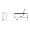 DAIDOHANT 10176924 Universal Power Screw (Nominal Diameter d) 1.5 x