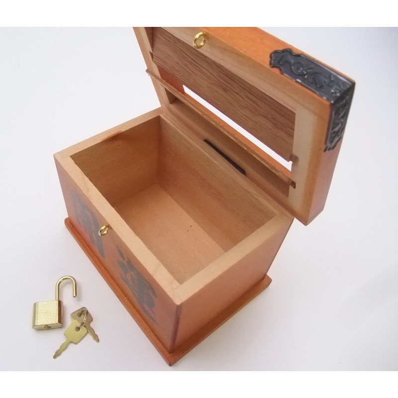 Money Box bs221 Lucky Wooden Money Box