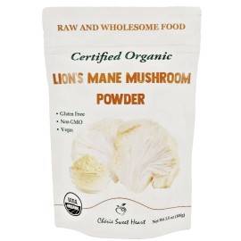 Cherie Sweet Heart New Organic Lion's Mane Mushroom Powder 3.5oz/100g