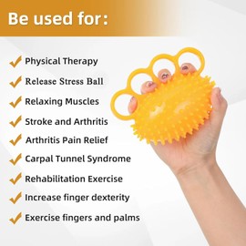 Hand Trainer Finger Trainer Ball - Kneading Ball for Hands Therapy, Soft Ball, Anti-Stress Ball, Massage Ball, Strengthening of Hand, Finger Training