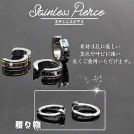 Set of 5 Fake Earrings, Men's Earrings, Single Ear, Non-Hole, No Hole, Ear Cuff, Hoop, Roman Numerals, Women's Accessories, Stainless Steel, Unisex, Stainless Steel