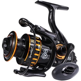 Sougayilang Spinning Reel, Lightweight Reels 12+1 Ultra Soft BB Stainless Steel Fishing Reel for Freshwater- 3000 Fq