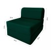 Danfuton Sleeper Chair Folding Foam Bed, Convertible Cushion Mattress 6