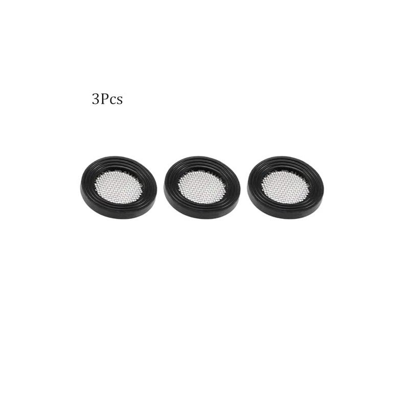 TOP-VIGOR 3Pcs Black Rubber Flat Washer 24mm OD 16mm ID