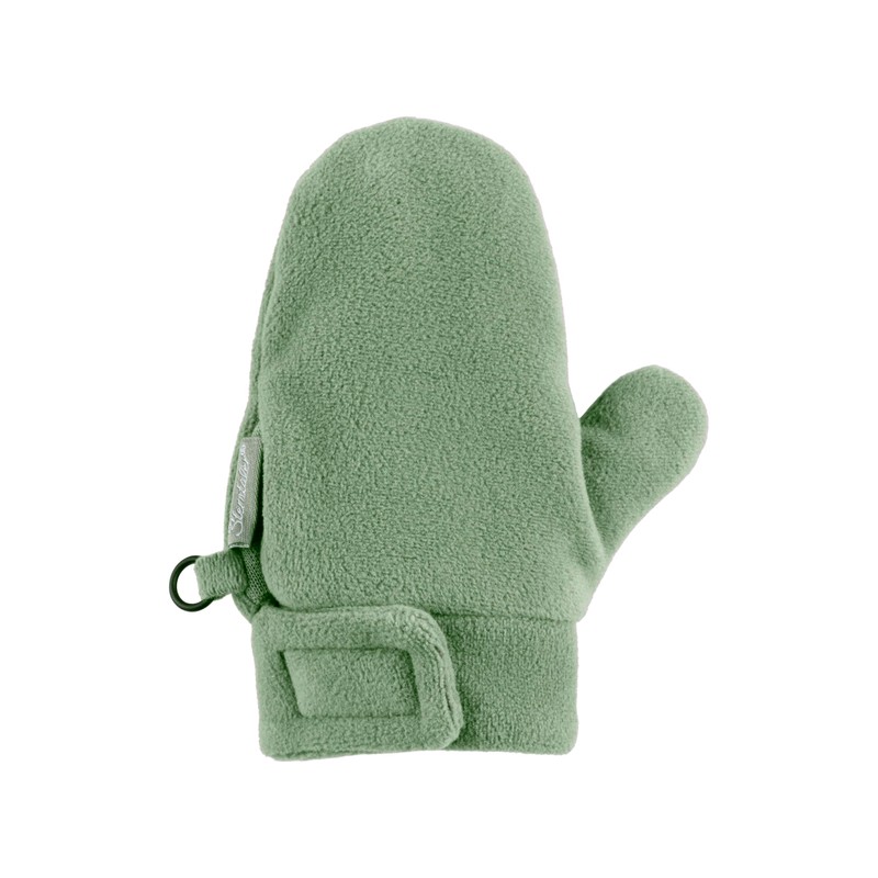Sterntaler Unisex Ocs Beanie Melange with Ties Glove, Stone Green