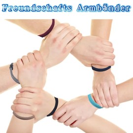 Set of 6 Surfer Bracelets, Adjustable Braided Bracelets, Minimalist Bracelet, Maritime Bracelet, for Men and Women, Boys and Children, Polyester