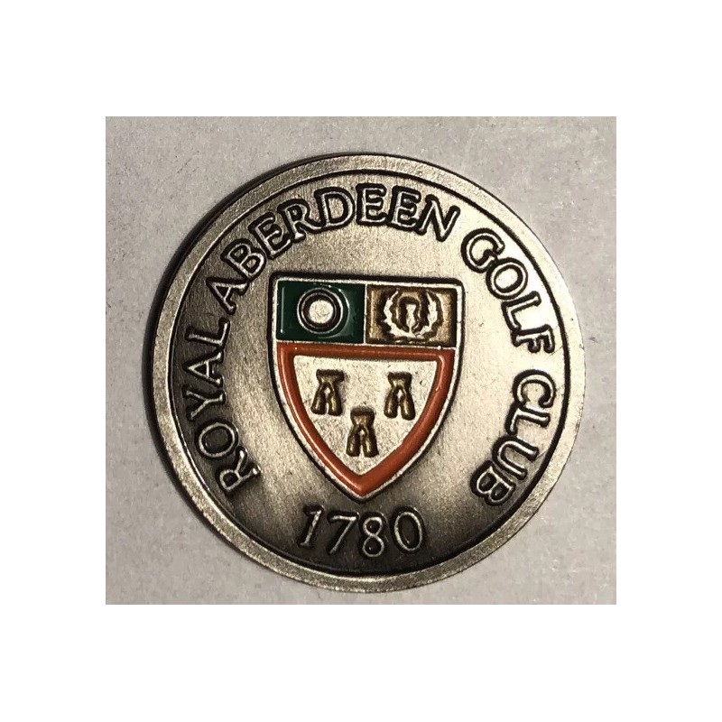 Unbranded Royal Aberdeen Golf Club golf ball marker…. 1780