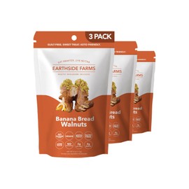 Earthside Farms Banana Bread Walnuts 4oz, 3 Pack