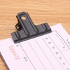 2 Pcs Black Large Bull Clips, Bull Hinge Clip Binder