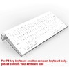 KOTEMON Acrylic Tilted Computer Keyboard Stand for Compact Keyboard, 78