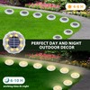 Solar Ground Lights 8 Pack Waterproof Outdoor Solar Lights for