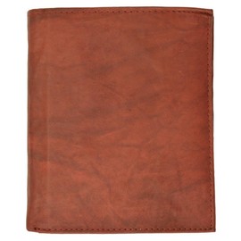 MARSHAL Extra Capicity RFID Blocking Bifold Hipster Credit Card Wallet Premium Leather (Burgundy)