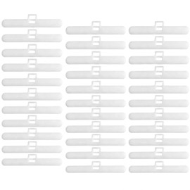 30 Pcs Vertical Blind Hangers, Vertical Blinds Replacement Slats and Blind Replacement Parts, Repair Parts Spare and Replacement Slat Top Hangers Spare Parts For Repair (White), 89mm Double Hole Hang