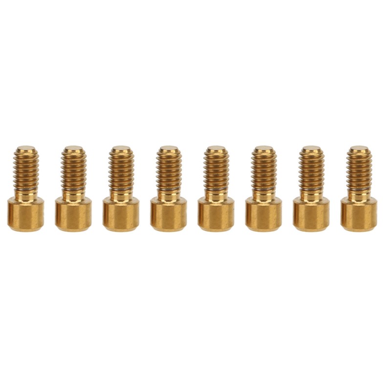RISK 8Pcs Mountain Bike Pedal Bolts Titanium Alloy Anti Slip