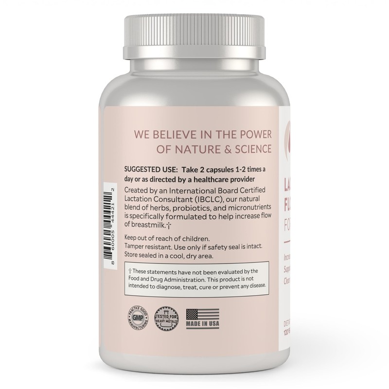 Holistic Lactation® Lactation Flow Formula (60 Servings), Supplement to Support