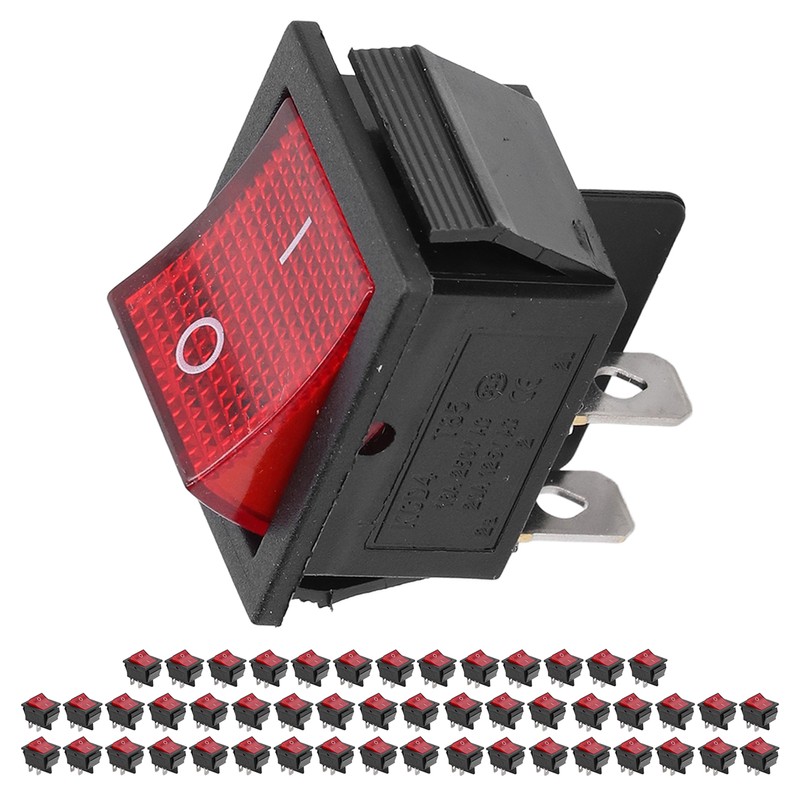 50PCS Snap Power Switch Brass 4 Pin 2 Position Mini