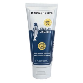 MacKenzie's SPF 30 Ocean Safe Sunscreen Lotion - Gifts for Fisherman - Gifts for Men - Gifts for Women - Travel Size - Mineral SPF - Natural - 3 oz