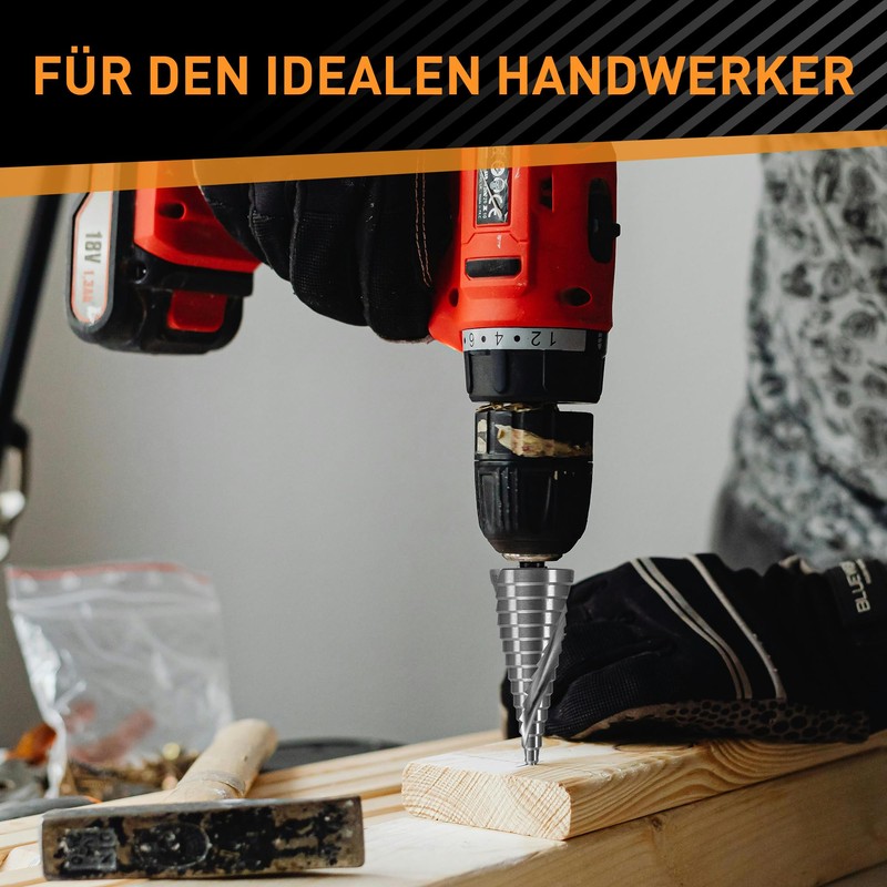 HARDTWERK Step Drill | Taper Drill Diameter 4-32 mm |