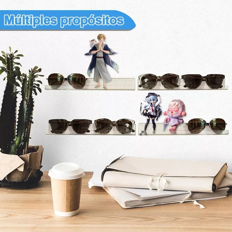 Estantes Flotantes De Acrílico Para Esmaltes De Uñas 8pcs